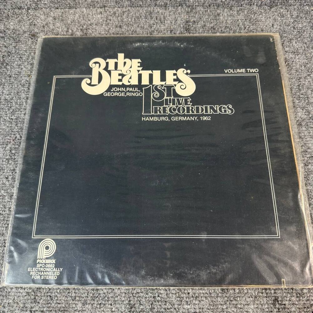 Vintage Beatles Live Recordings Vol 2 LP Pickwick SPC-3662 Hamburg 1979